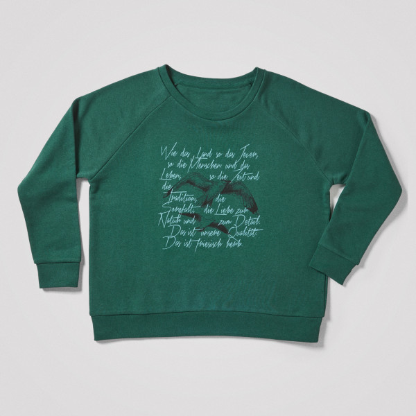 Damen Sweater Möwen, grün