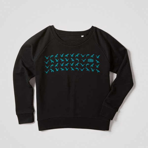 Damen Sweater Möwen 2021, schwarz