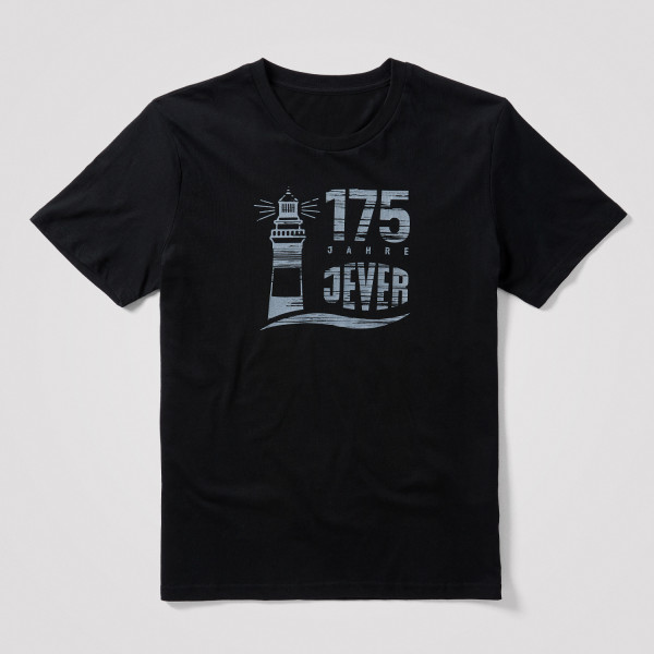 Herren Shirt 175 Jahre schwarz/grau