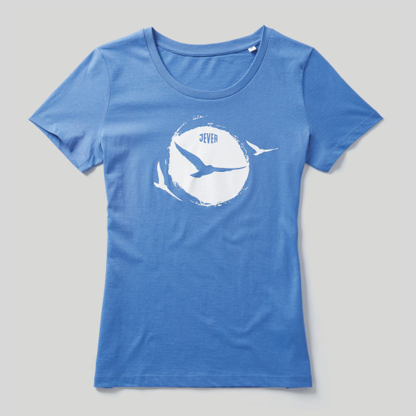 Damen Shirt Möwen blau/weiß