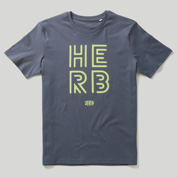 Herren Shirt HERB, grau/gelb