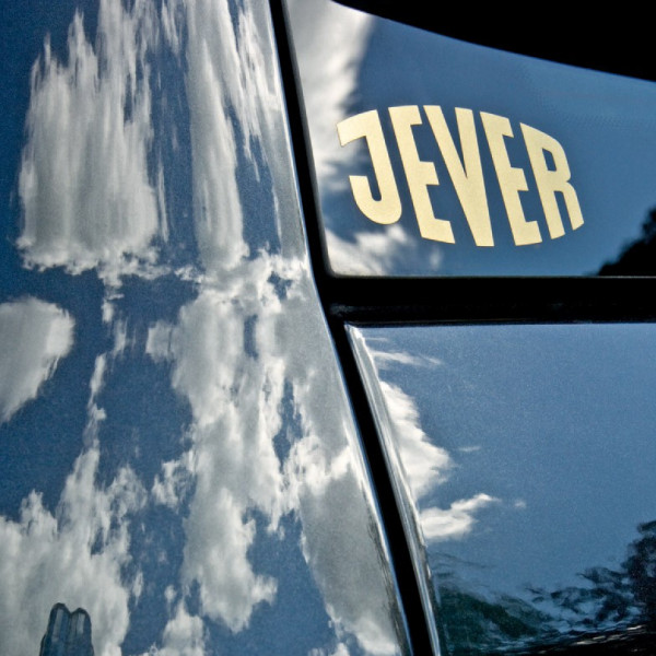 Jever-Aufkleber Logo gold